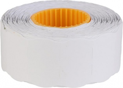 Árazószalag, 25x16 mm, "C", fehér