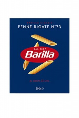 Száraztészta, durum, 500 g, BARILLA "Penne Rigate"