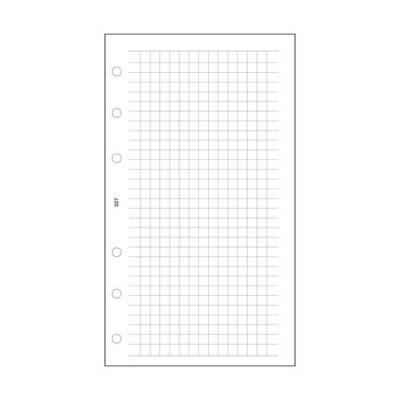 Kalendárium betét, jegyzetlap, "L", kockás, SATURNUS, fehér