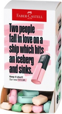 Szövegkiemelő display, mini, FABER-CASTELL "TXTLNR", pasztell színek